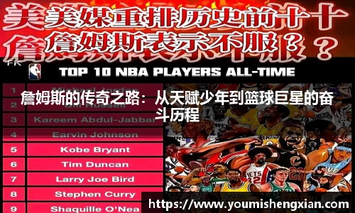 詹姆斯的传奇之路：从天赋少年到篮球巨星的奋斗历程